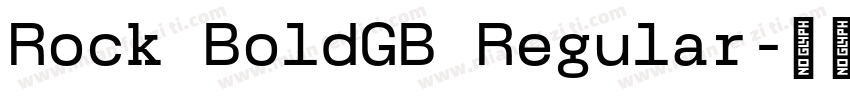 Rock BoldGB Regular字体转换
